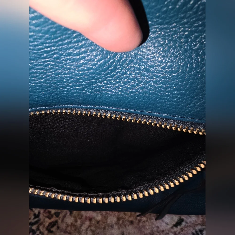 Marc Jacobs Teal Leather Hobo with Gold Hardware